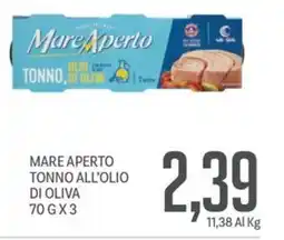 Supermercati Piccolo Mare aperto tonno all'olio di oliva offerta