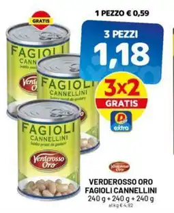 DPiù VERDEROSSO ORO FAGIOLI CANNELLINI offerta