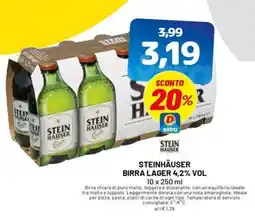 DPiù Steinhäuser birra lager 4,2% vol offerta