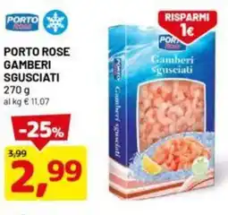 DPiù Porto rose gamberi sgusciati offerta