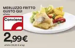Ipercoop Merluzzo fritto gusto qui offerta