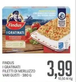 Supermercati Piccolo Findus i gratinati filetti di merluzzo offerta