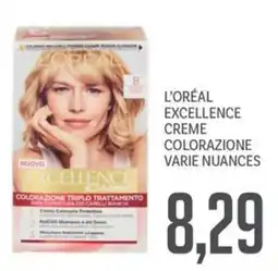 Supermercati Piccolo L'ORÉAL EXCELLENCE CREME COLORAZIONE offerta