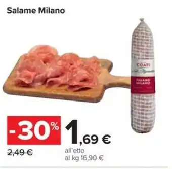 Carrefour Iper Salame Milano offerta