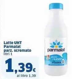 Sigma Latte UHT Parmalat parz. scremato offerta