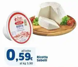 Sigma Ricotta Sabelli offerta
