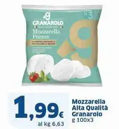 Sigma Mozzarella Alta Qualità Granarolo offerta