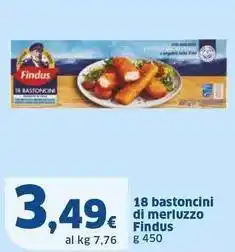 Sigma 18 bastoncini di merluzzo Findus offerta
