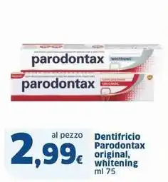 Sigma Dentifricio Parodontax original, whitening offerta