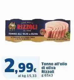 Sigma Tonno all'olio di oliva Rizzoli offerta
