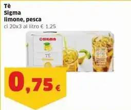 Sigma Tè Sigma limone, pesca offerta