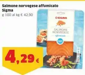 Sigma Salmone norvegese affumicato Sigma offerta