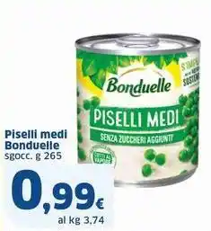 Sigma Piselli medi Bonduelle offerta