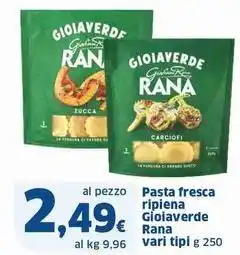 Sigma Pasta fresca ripiena Gioiaverde Rana offerta
