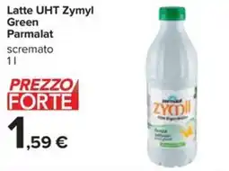 Carrefour Latte UHT Zymyl Green Parmalat offerta