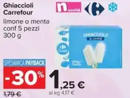 Carrefour Ghiaccioli Carrefour offerta