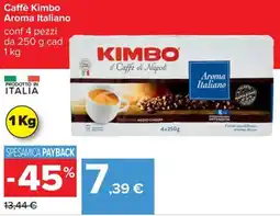 Carrefour Caffè Kimbo Aroma Italiano offerta