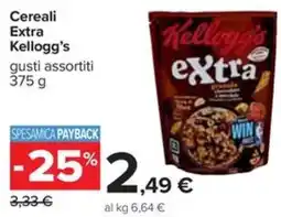 Carrefour Cereali Extra Kellogg's offerta