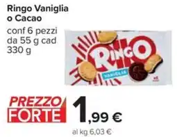 Carrefour Ringo Vaniglia o Cacao offerta