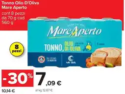 Carrefour Tonno Olio D’Oliva Mare Aperto offerta
