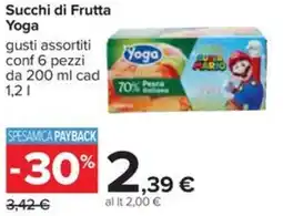Carrefour Succhi di Frutta Yoga offerta