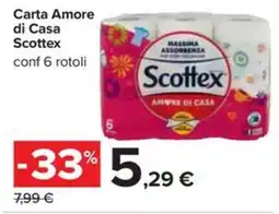 Carrefour Carta Amore di Casa Scottex offerta
