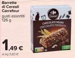 Carrefour Barrette di Cereali Carrefour offerta