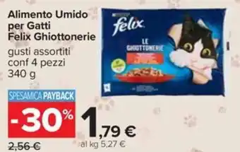 Carrefour Alimento Umido per Gatti Felix Ghiottonerie offerta