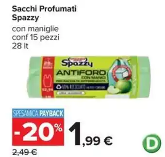 Carrefour Sacchi Profumati Spazzy offerta