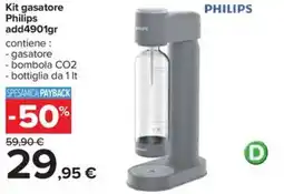 Carrefour Kit gasatore Philips add4901gr offerta