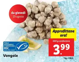 Lidl Vongole offerta