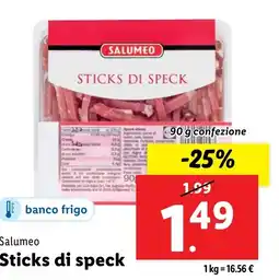Lidl Salumeo Sticks di speck offerta