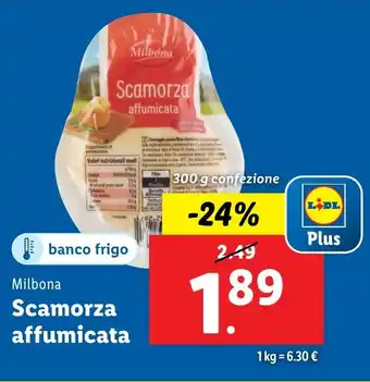 Lidl Milbona Scamorza affumicata offerta