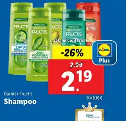 Lidl Garnier Fructis Shampoo offerta