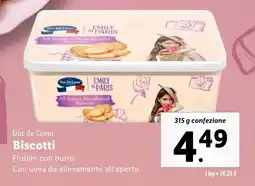 Lidl Duc de Coeur Biscotti offerta