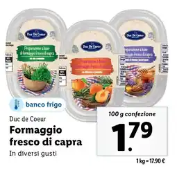 Lidl Duc de Coeur Formaggio fresco di capra offerta