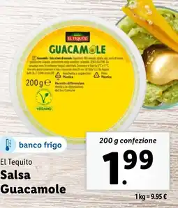 Lidl El Tequito Salsa Guacamole offerta