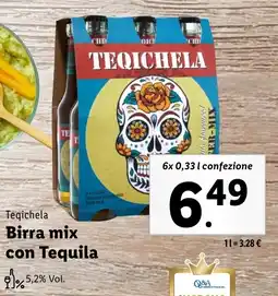 Lidl Teqichela Birra mix con Tequila offerta