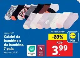 Lidl pepperts! Calzini da bambino o da bambina, 7 paia offerta