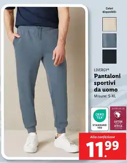 Lidl LIVERGY Pantaloni sportivi da uomo offerta