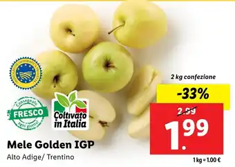 Lidl Mele Golden IGP offerta