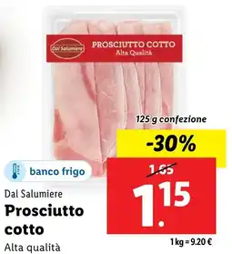 Lidl Dal Salumiere Prosciutto cotto offerta