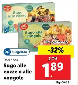 Lidl Ocean Sea Sugo alle cozze o alle vongole offerta