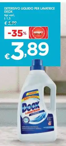 Bennet Detersivo liquido per lavatrice DEOX offerta