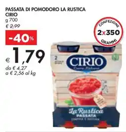 Bennet Passata di pomodoro la rustica CIRIO offerta