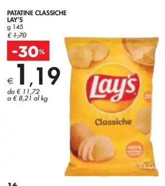 Bennet Patatine classiche LAY'S offerta