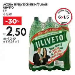 Bennet Acqua effervescente naturale ULIVETO offerta