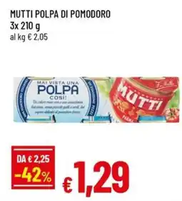 Famila Mutti polpa di pomodoro offerta