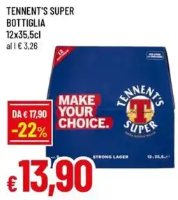 Tennent's super bottiglia