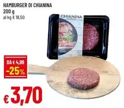 Famila Hamburger di chianina offerta